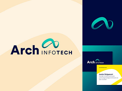 Arch InfoTech Branding branding color design guidelines start up typography web