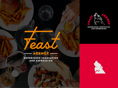 Feast Agency branding color design guidelines start up typography web
