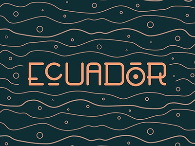 Ecuador doodle ecuador illustration nomad remote travel typography vector