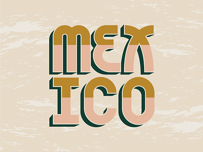 Mexico for the month drawing hand lettering illustraor lettering mexico travel typograpy vector art