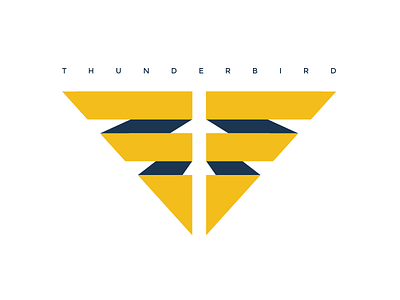 Thunderbird Logo adobe illustrator adobe photoshop art direction brainstorming branding conceptual graphic design lightening logo mark thunder thunderbird