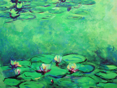 Water Lilies monet opaquewatercolor