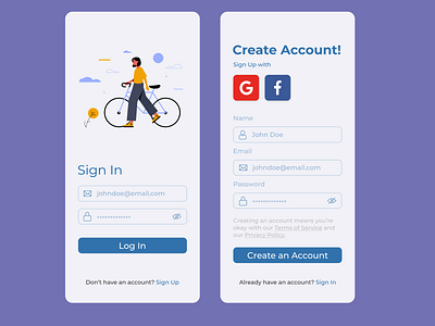 Cycling App Design