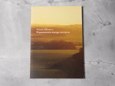 Cover design - "Wspomnienia starego owczarza" book cover design print typography