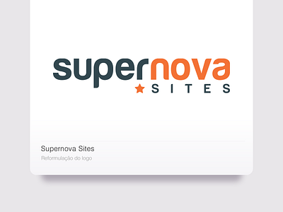 Supernova Sites branding design logo