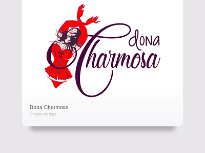 Dona Charmosa branding design logo