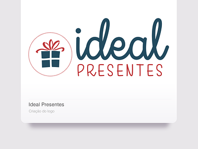 Ideal Presentes branding design logo