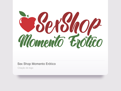 Sex Shop Momento Erótico branding design logo