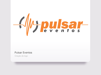 Pulsar Eventos branding design logo