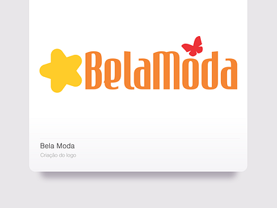 Bela Moda branding design logo