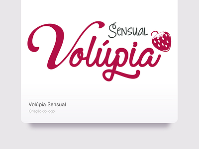 Volúpia Sensual branding design logo