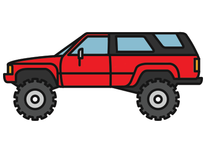 4Runner Thick Lines 4runner thick lines toyota vector