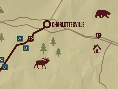 Trail Map charlottesville hiking jefferson map trail virginia