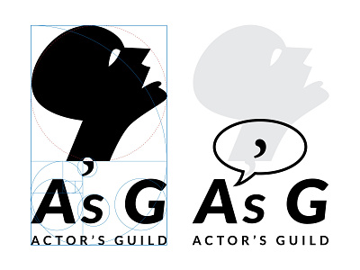 Logo for Actor's Guild actor guild logo logotype
