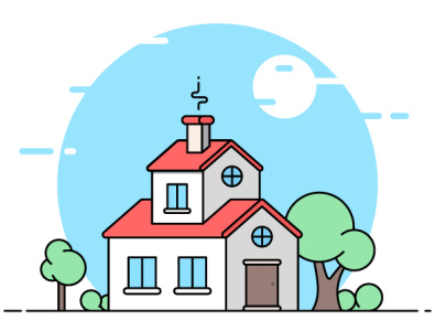House flat graphic icon illustration logo vector