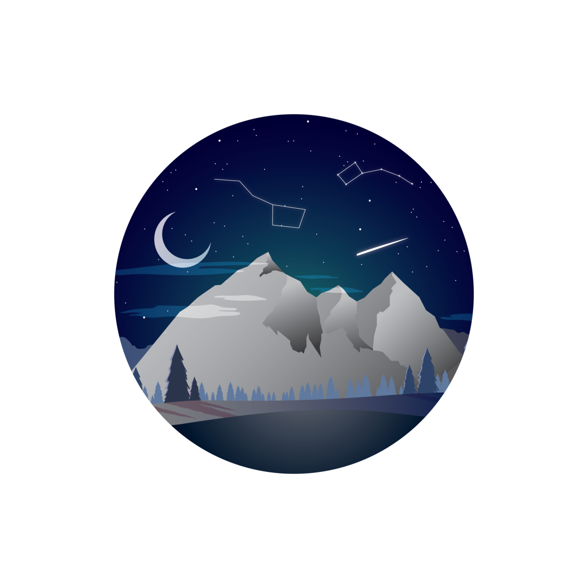 Night Sky by Anthey C on Dribbble