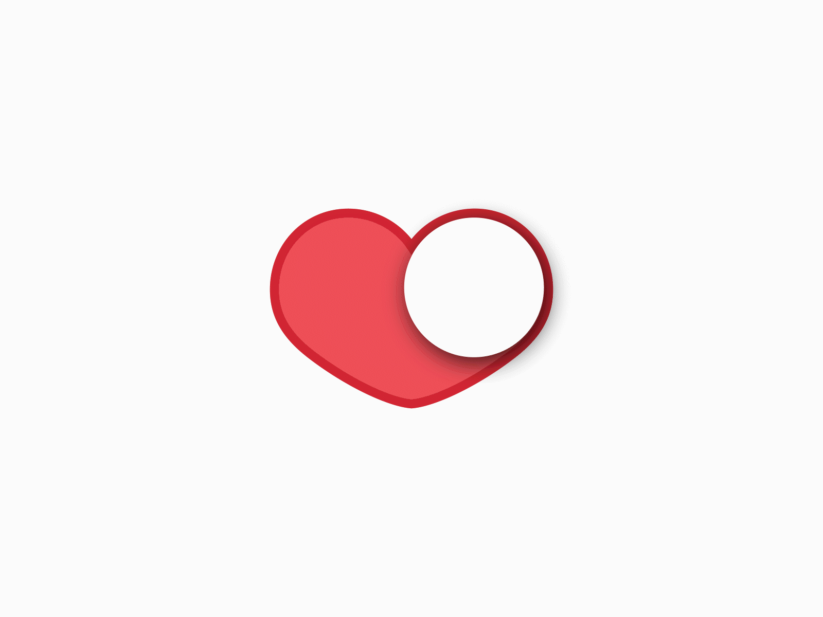 Heart Toggle ❤ adobe animation dailyui dailyui015 heart icon illustration illustrator interaction interface logo love motion switch toggle toggle button toggle switch ui ux vector