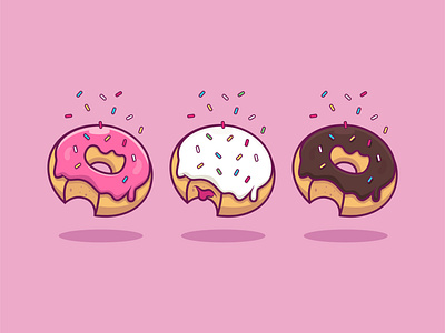 You're A-glaz-ing! 3d adobe art artist branding chocolate cute design donut donut shop drawing food graphic design icon icon set illustration illustrator logo pretty vanilla