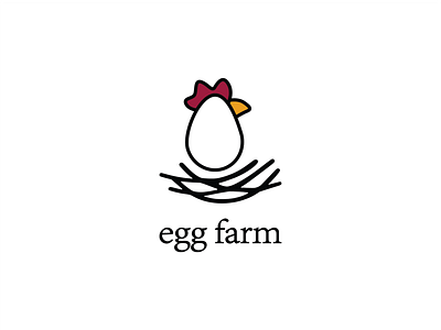 Egg Farm adobe art brand brand identity branding concept design eggs farm icon illustration illustrator logo logo design branding logodesign logotype type ui uiux ux vector