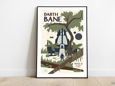 Darth Bane Poster art darth bane design illustration jungle landscapes nature illustration poster poster art sith space star wars star wars art stars starwars temple tree vector