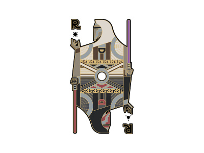 Darth Revan design graphic design illustration illustration art illustrator jedi playing card sith star wars thicklines vector