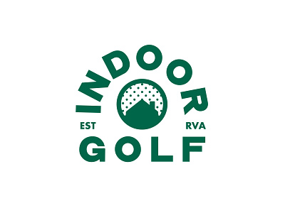 Indoor Golf Logo branding design golf graphic design illustration illustrator indoor logo vector virtual