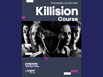 Killision Course Key Art adobe creative cloud crime design entertainment graphic design illustrator key art oxygen photoshop television