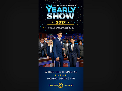 The Daily Show: The Yearly Show Phone Kiosk adobe creative cloud comedy comedy central design entertainment graphic design key art phone kiosk photoshop print television the daily show