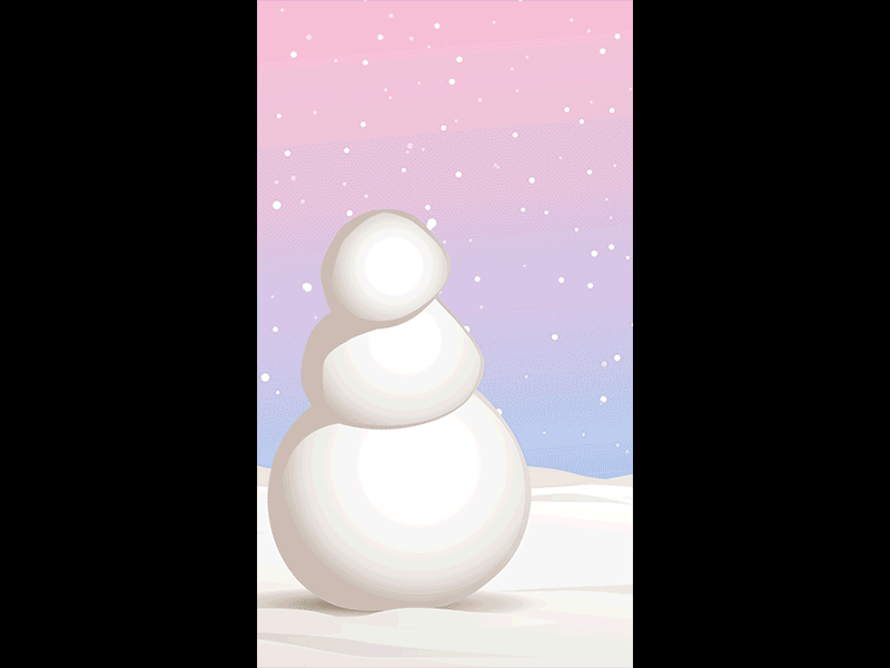 People Magazine Snowman Snapchat Animation