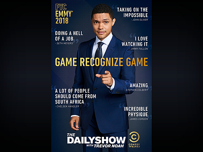 The Daily Show: Emmys LA Bus Shelter adobe creative cloud bus shelter comedy comedy central design emmys entertainment graphic design photoshop print television the daily show