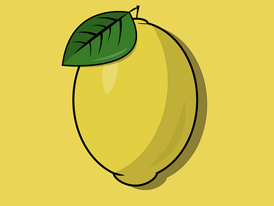Lemon adobe citrus cute design drawing drink fruit graphic graphic design illustration illustrator lemon lime logo sketch sour ui ux vector yellow