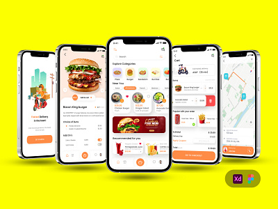 Food delivery App app delivery app food app ui ux ui design