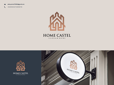 HOME CASTEL LOGO branding design graphic design icon illustration logo typography ui ux vector