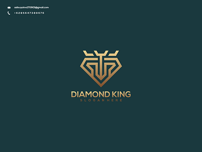 Diamond King logo branding design graphic design icon illustration logo typography ui ux vector