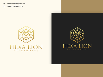 Hexa Lion Logo branding design graphic design icon illustration logo typography ui ux vector