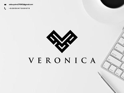 V Monogram Logo branding design graphic design icon illustration logo typography ui ux vector