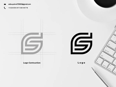 GS Monogram Logo awesome branding design graphic design icon illustration initials logo typography ui ux vector