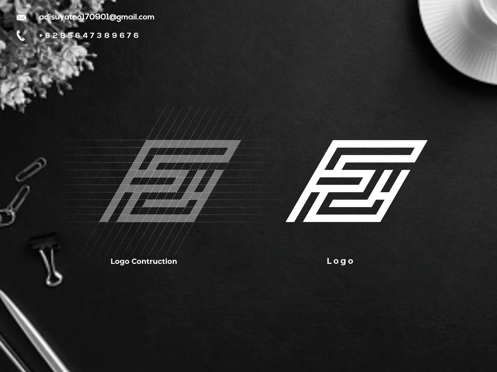 FH Initial Logo by artno_graphic on Dribbble