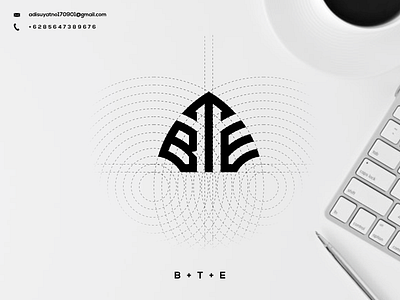 BTE Monogram Logo branding design graphic design icon illustration initial logo monogram typography ui ux vector