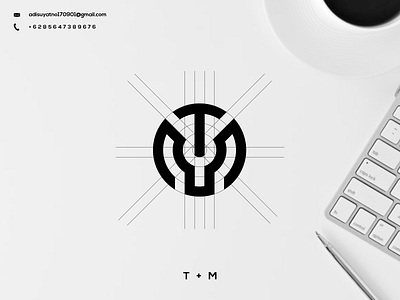 TM Monogram Logo branding design graphic design icon illustration initial logo monogram typography ui ux vector