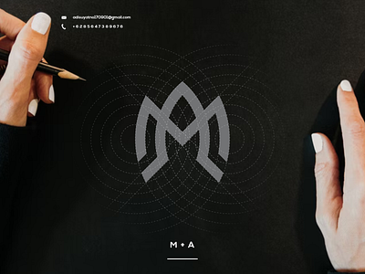 MA Monogram Logo branding design graphic design icon illustration initial logo monogram typography ui ux vector