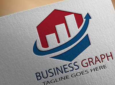 BUSINESS GRAPH branding design illustration logo typography vector