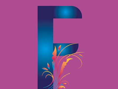 LOGO by F branding design icon illustration logo typography vector