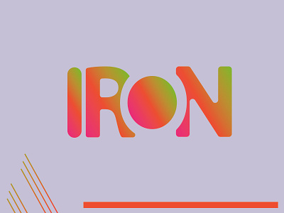 IRON branding design illustration logo typography ui vector