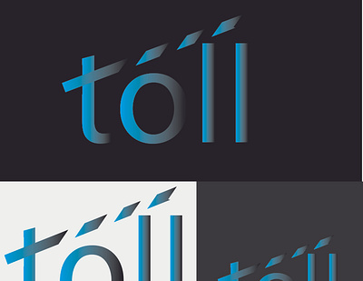 TOLL branding design illustration logo typography vector