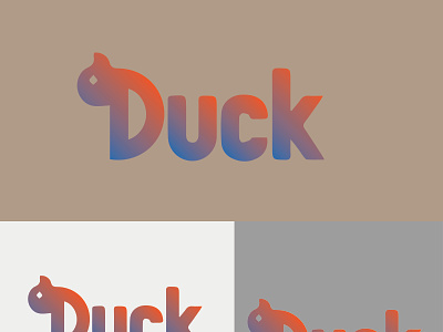 DUCK branding design icon illustration logo typography vector