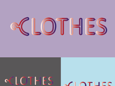 clothes branding design icon illustration logo typography vector