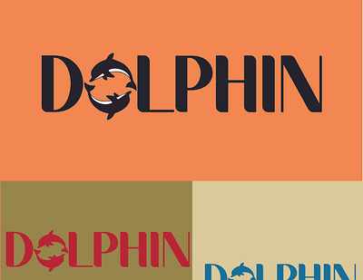 DOLPHIN branding design icon illustration logo typography vector
