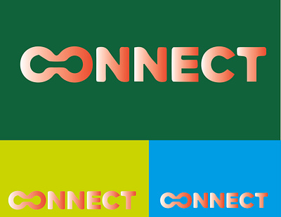 CONNECT branding design icon illustration logo typography vector