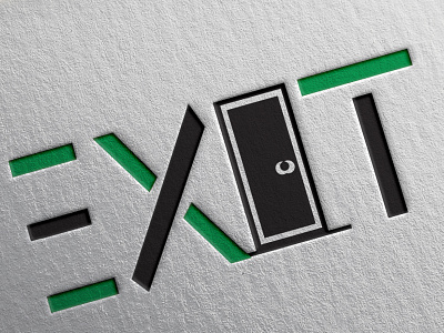 EXIT branding design icon illustration logo typography vector